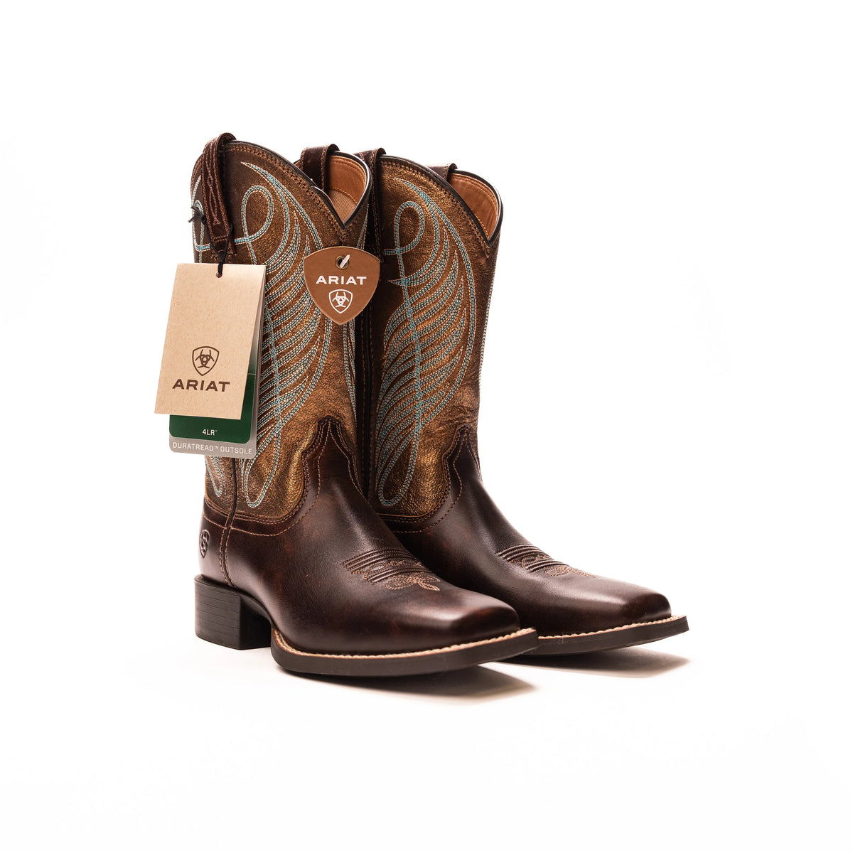 Ariat Match Up Boot Pebbled Brown/Deputy Black Size 9.5 Style 10023157 Round Toe Ariat Women main image 2