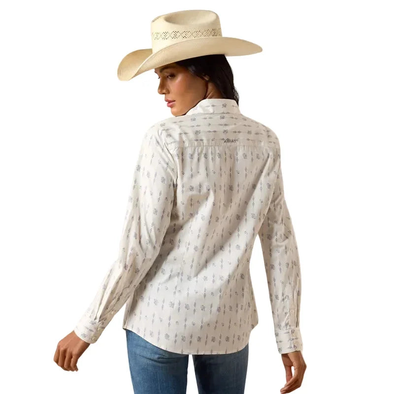 Women's Ariat Sea Salt Dewdrop Kirby Stretch Shirt 10078847