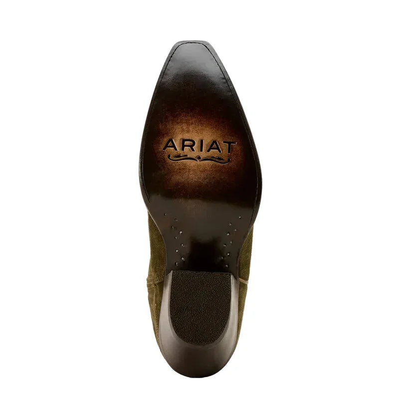 Women's Ariat Soft Olive Suede Casanova X Toe Western Boot 10074323