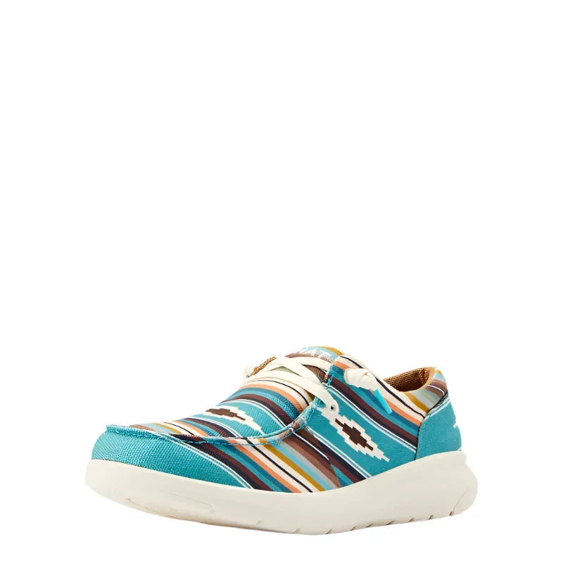 Women's Ariat Turquoise Serape Print Hilo Shoe 10044590