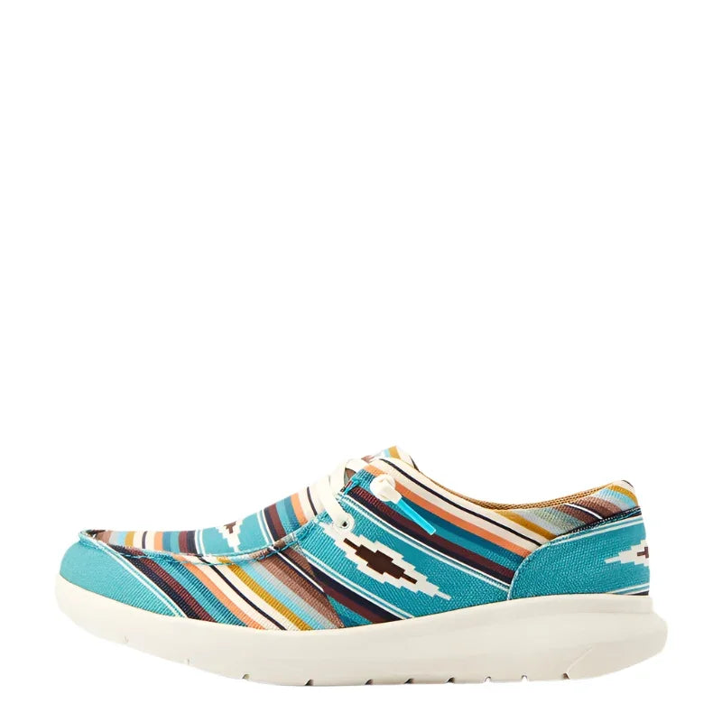 Women's Ariat Turquoise Serape Print Hilo Shoe 10044590
