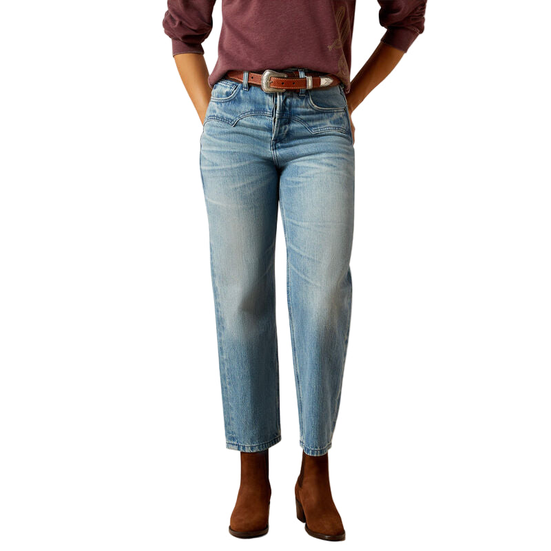 Women's Ariat Ultra High Rise Cheyenne Yoke Tomboy Straight Leg Jean 10065935