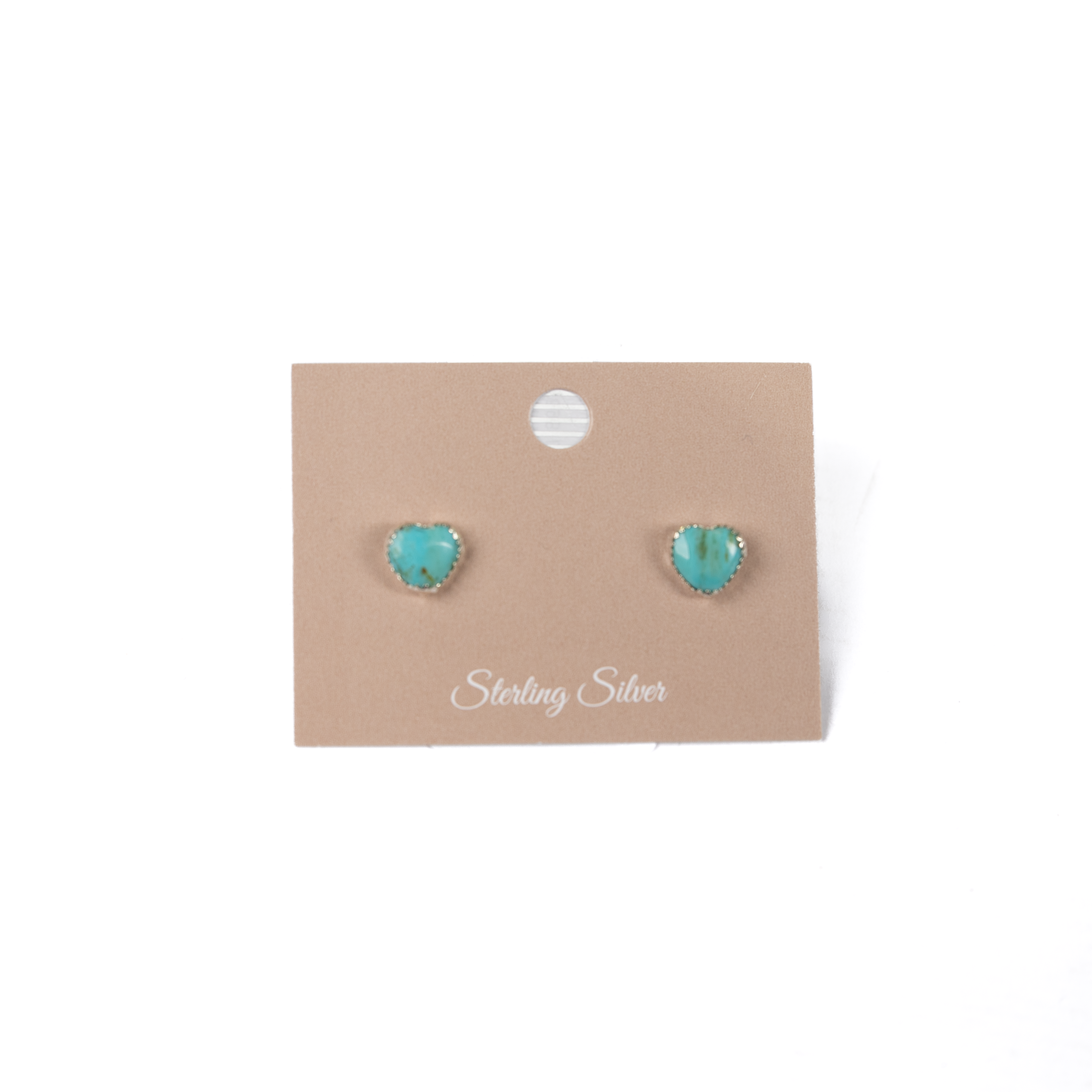 Women's Bilagaana Mini Turquoise Hearts Stud Earrings