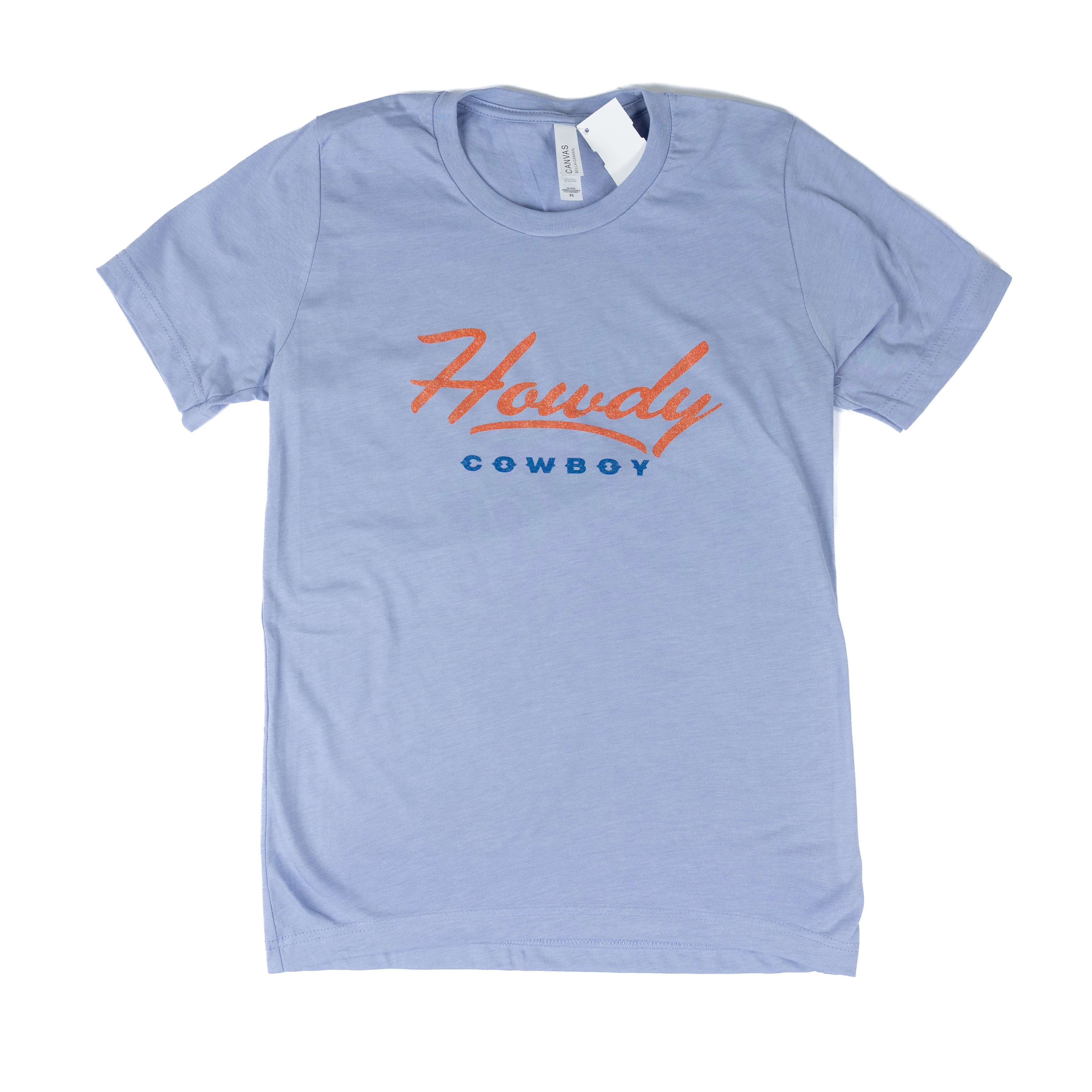 Women's Blue Heather "Howdy Cowboy" T-shirt