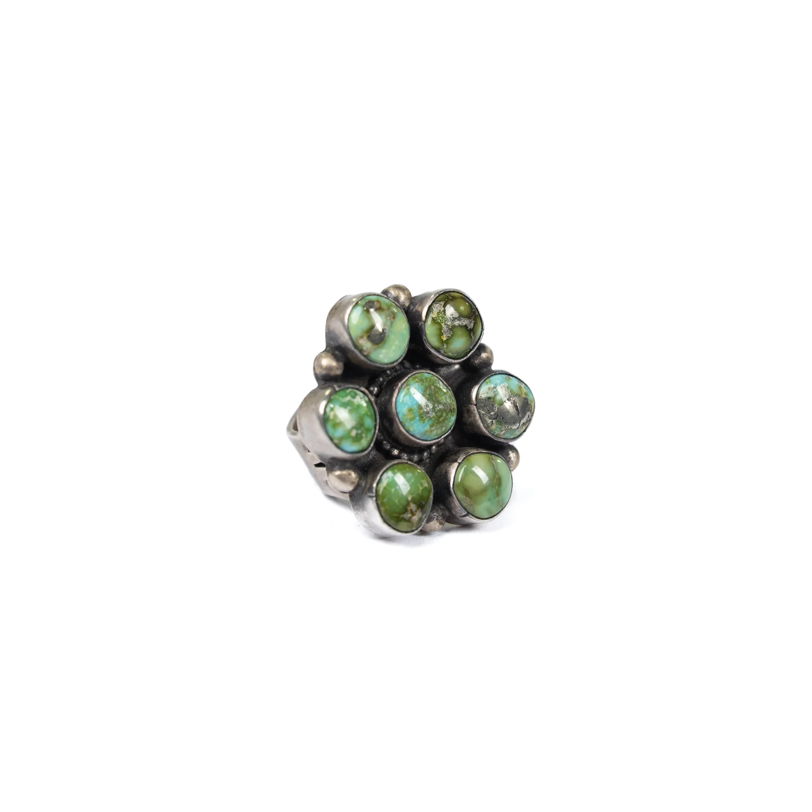 Women's Bobby Johnson Sonoran Gold Turquoise Ring Sz. 8