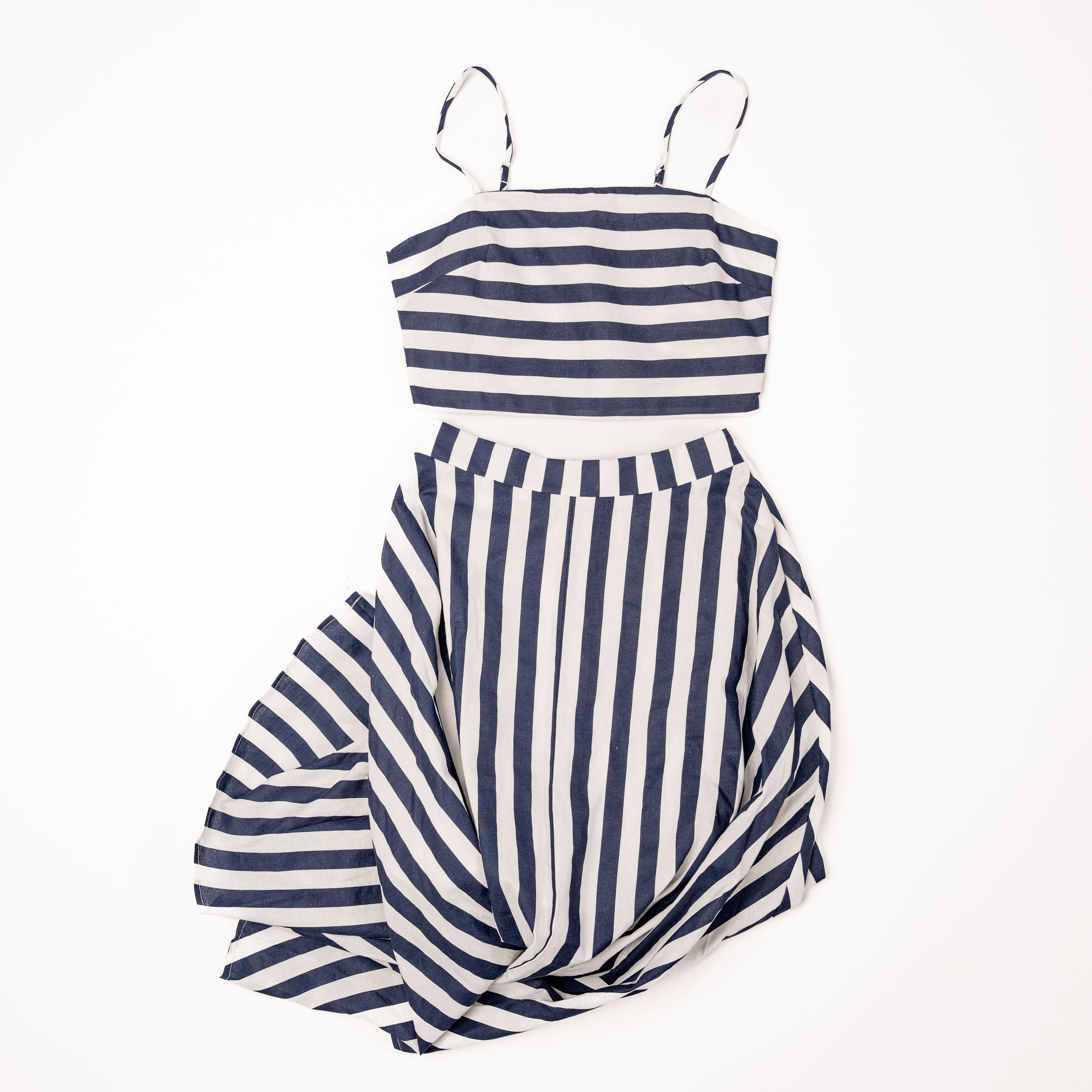 Women's By Together Striped Crop Tank Top L7922 - Crazy House Western Wear