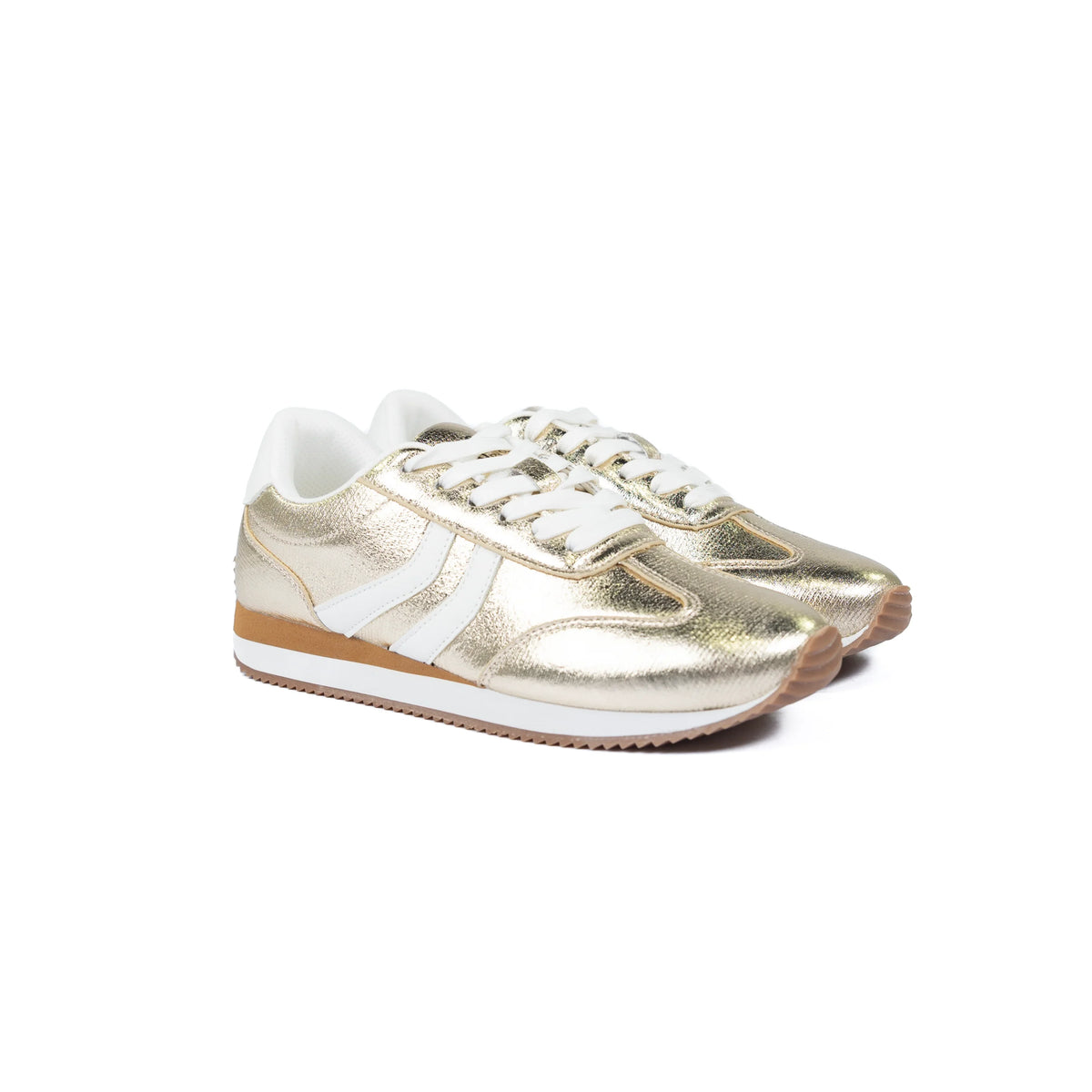 Women's Corky's Gold Crinkle Metallic Kickoff Shoes 51-0194-GOCM