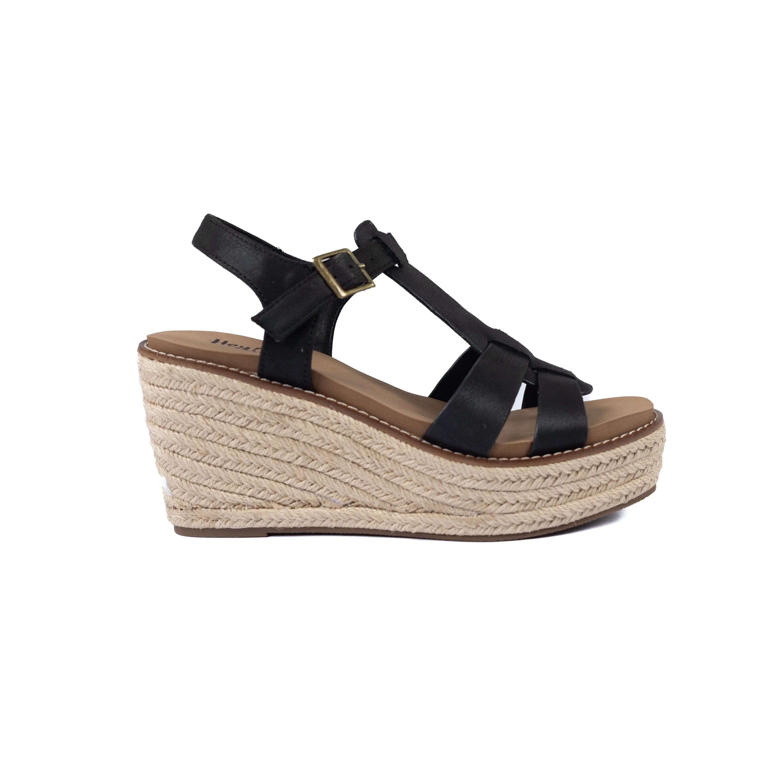 Women's Corkys Black "Something's Fishy" Black Wedge Shoes 41-0647-BLCK