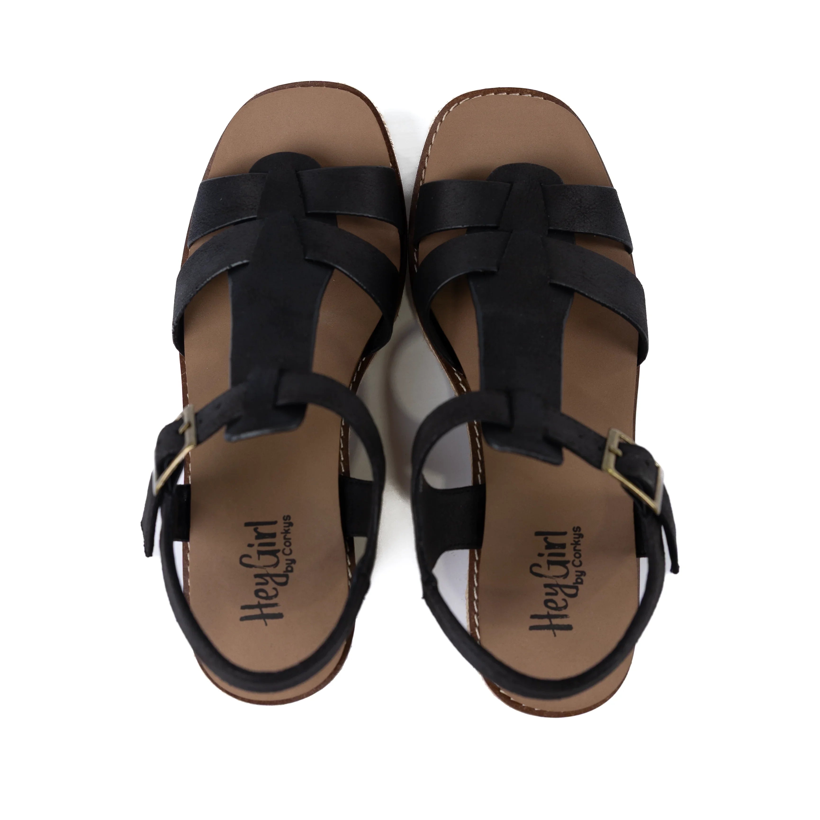 Women's Corkys Black "Something's Fishy" Black Wedge Shoes 41-0647-BLCK