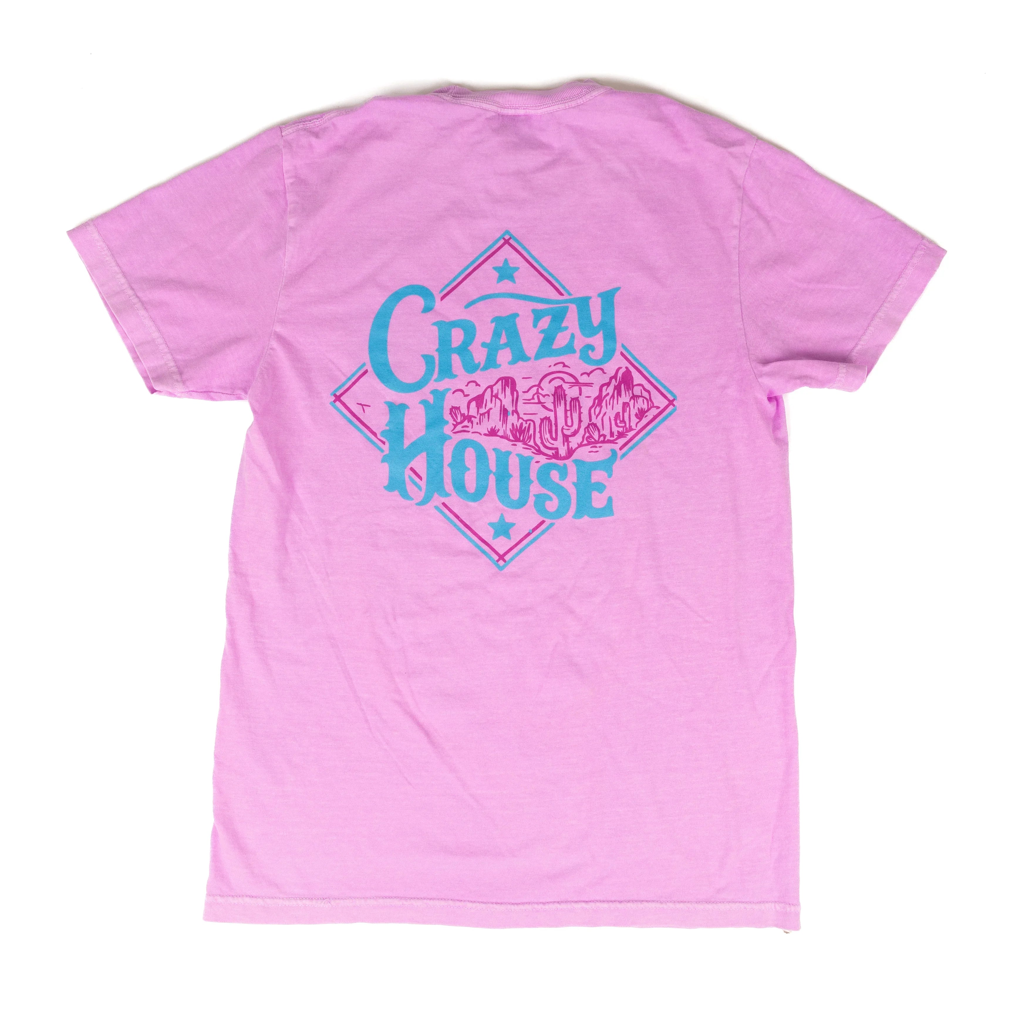 Women's Crazy House Short Sleeve Desert Scene T-shirt