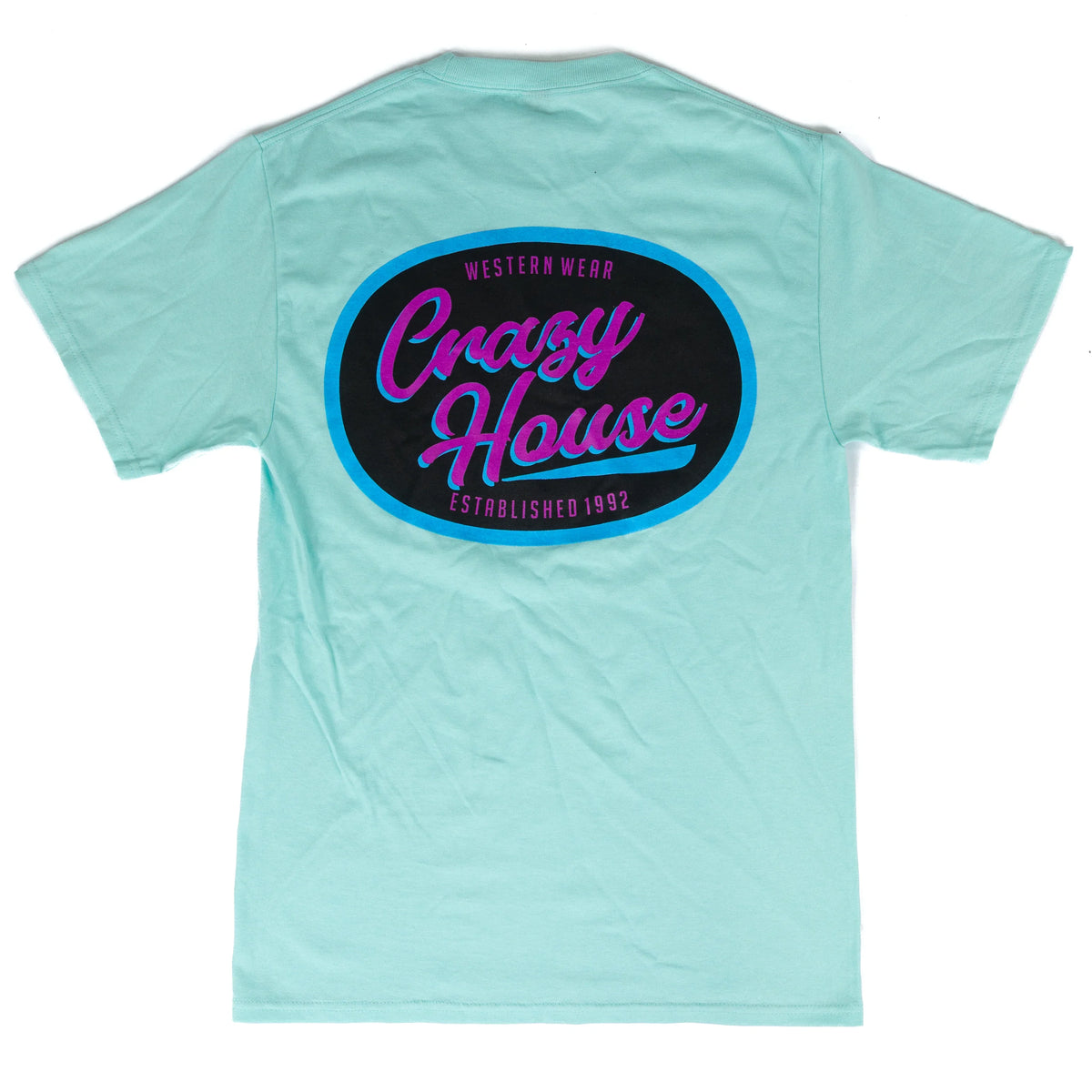 Women's Crazy House Short Sleeve Lilac and Black Circle Printed T-shirt
