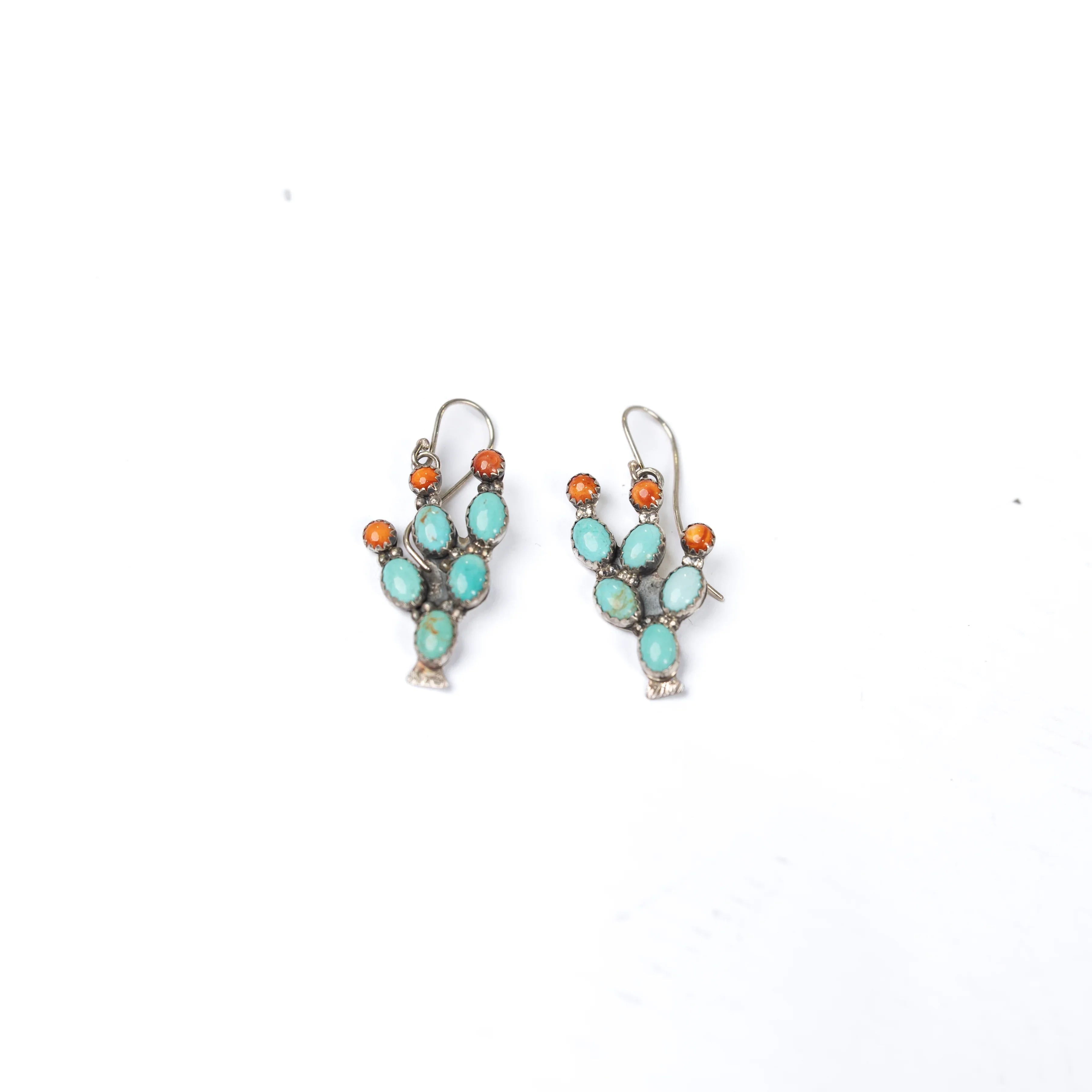 Women's Dangle Cactus French Wire Earrings