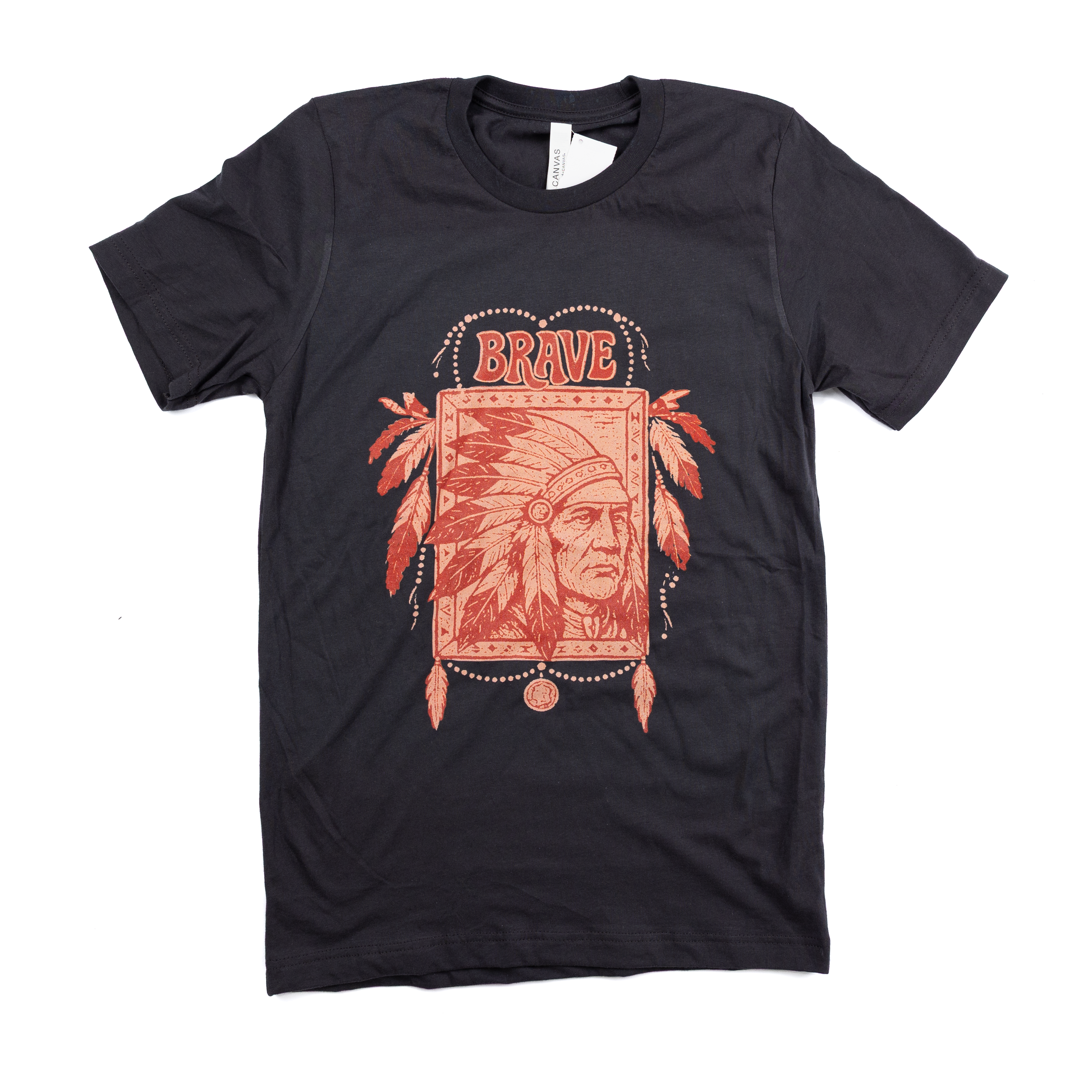 Women's Dark Gray "Brave Chief" T-shirt