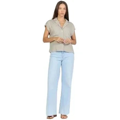 Women's Dear John Abbey Stone Cruz Short Sleeve Shirt DSH1461T2ABB