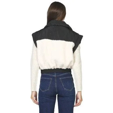 Women's Dear John Black and White Rosalia Jacket DFJ9005BAC