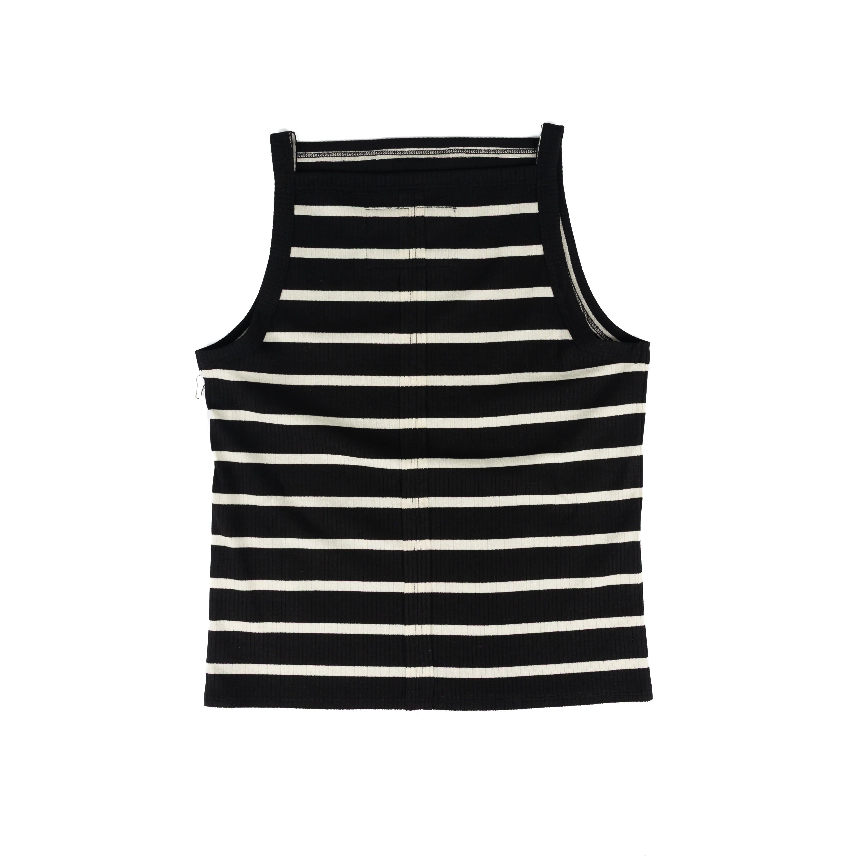 Women's Dear John Black/Cream Moira Striped Tank Top DKN2198BAC
