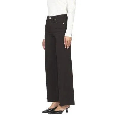 Women's Dear John Black Fiona High Rise Wide Leg Jeans DPM55C336CTE