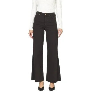 Women's Dear John Black Fiona High Rise Wide Leg Jeans DPM55C336CTE