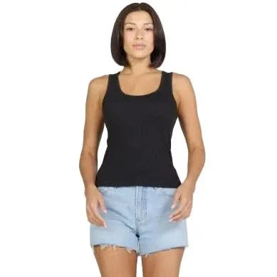 Women's Dear John Black Louise Tank Top DKN2197H4BLK