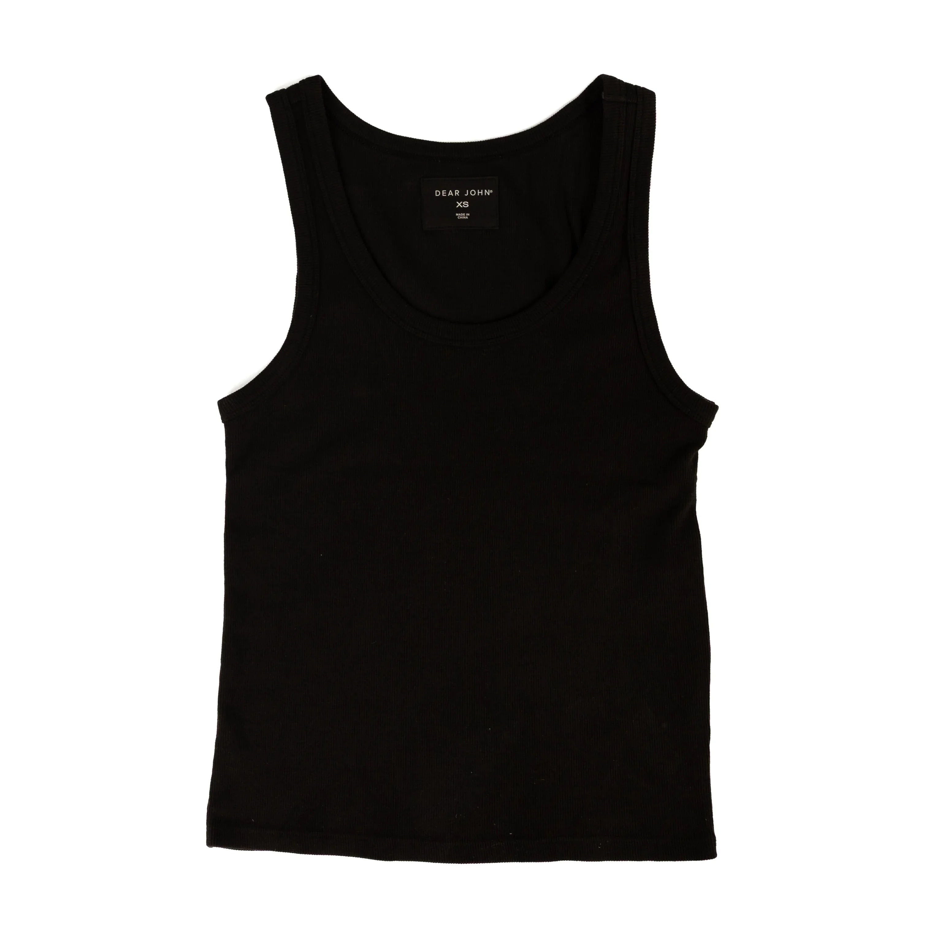 Women's Dear John Black Louise Tank Top DKN2197H4BLK