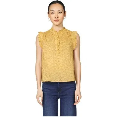 Women's Dear John Chatra Yellow Tank Top DSH1440M9MGC - Crazy House Western Wear