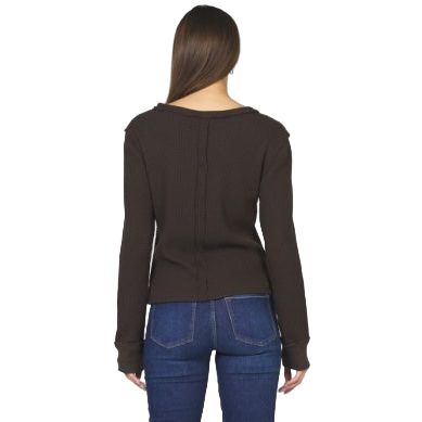 Women's Dear John Chocolate Torte Ania Long Sleeve Top DKN2140W1CTE