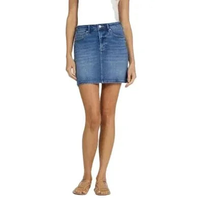 Women's Dear John Fog Sky Quinn High Rise Clean Hem Skirt DKM81A507FKY