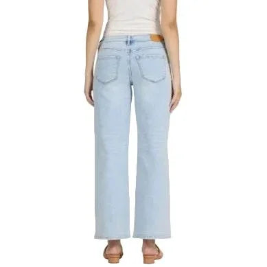 Women's Dear John French Cloud Taylor Mid Rise Wide Leg Jeans DPM21A151FCD