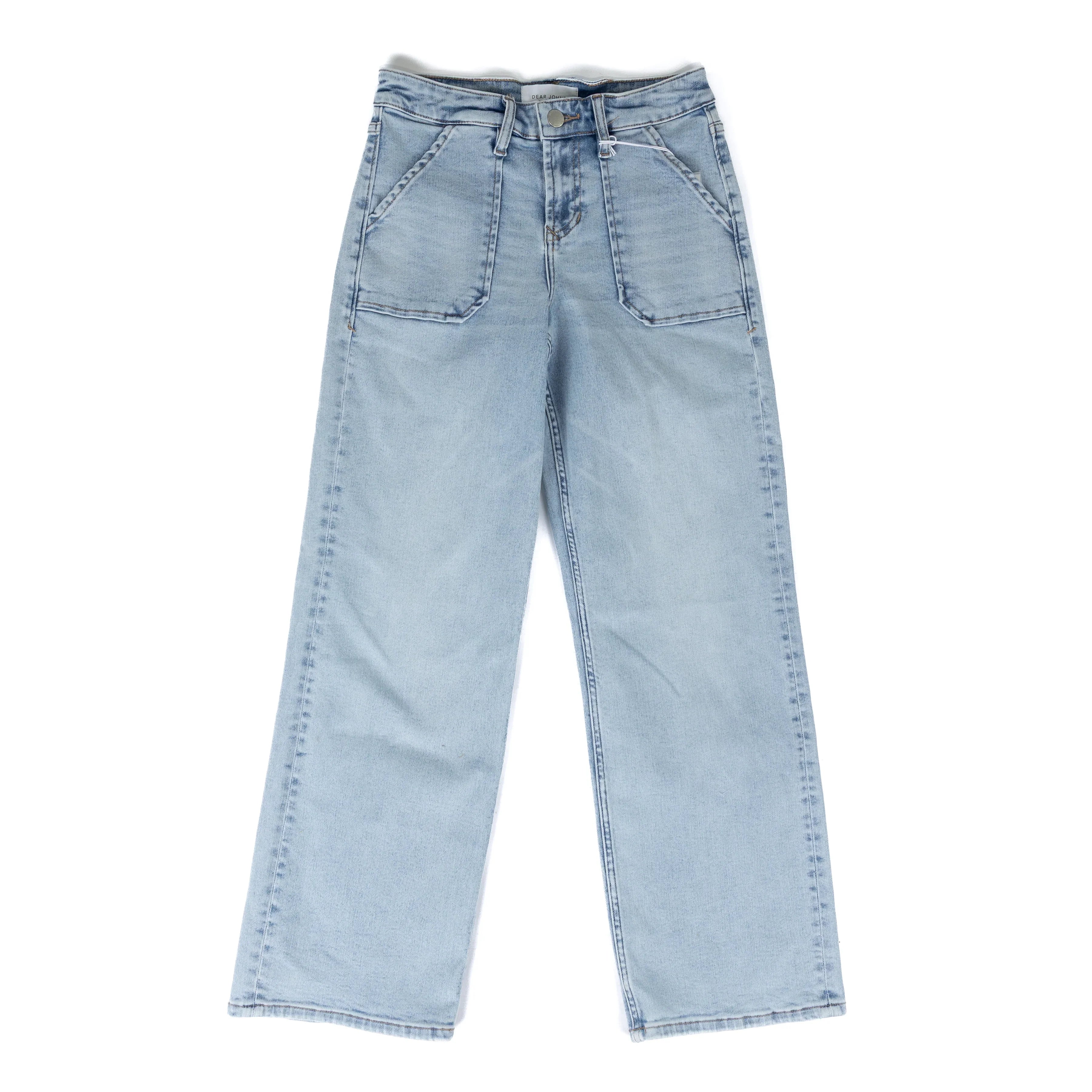 Women's Dear John French Cloud Taylor Mid Rise Wide Leg Jeans DPM21A151FCD