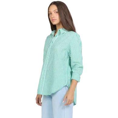 Women's Dear John Greengrass Striped Lolita Button Up Top DSH1453P2GSS