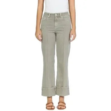 Women's Dear John Holly Vetiver High Rise Cuffed Jeans DPM52C330VTR