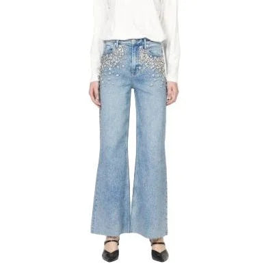 Women's Dear John Light Denim High Rise Fiona Sparkle Jeans DPM55A329SKE