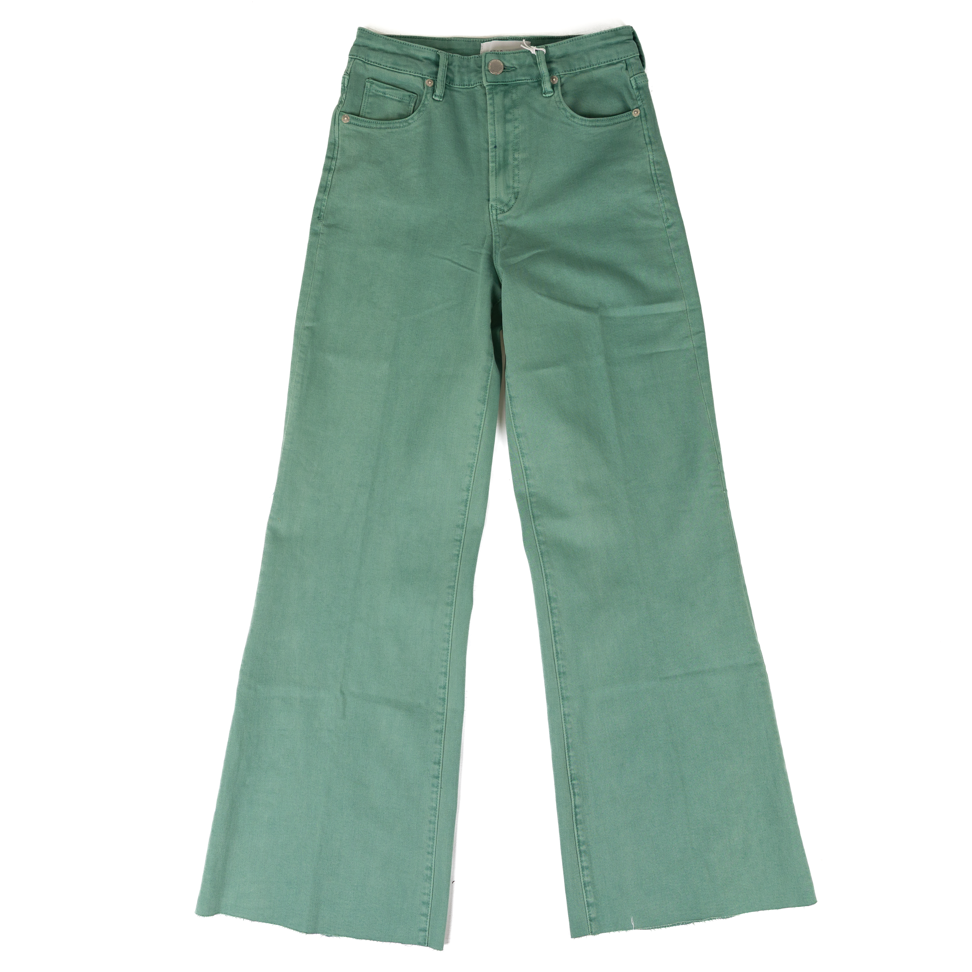 Women's Dear John Oil Blue Fiona High Rise Cut Off Hem Pants DPM55C356OBE
