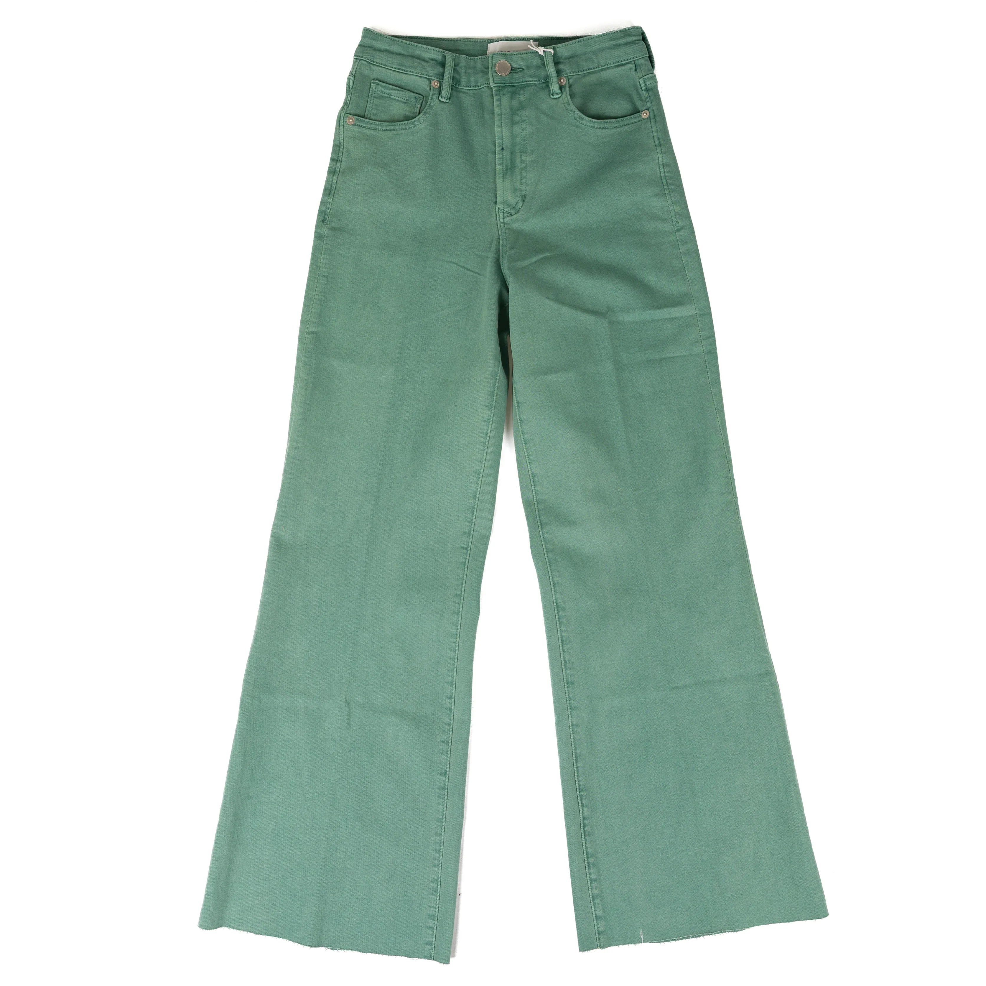 Women's Dear John Oil Blue Fiona High Rise Cut Off Hem Pants DPM55C356OBE