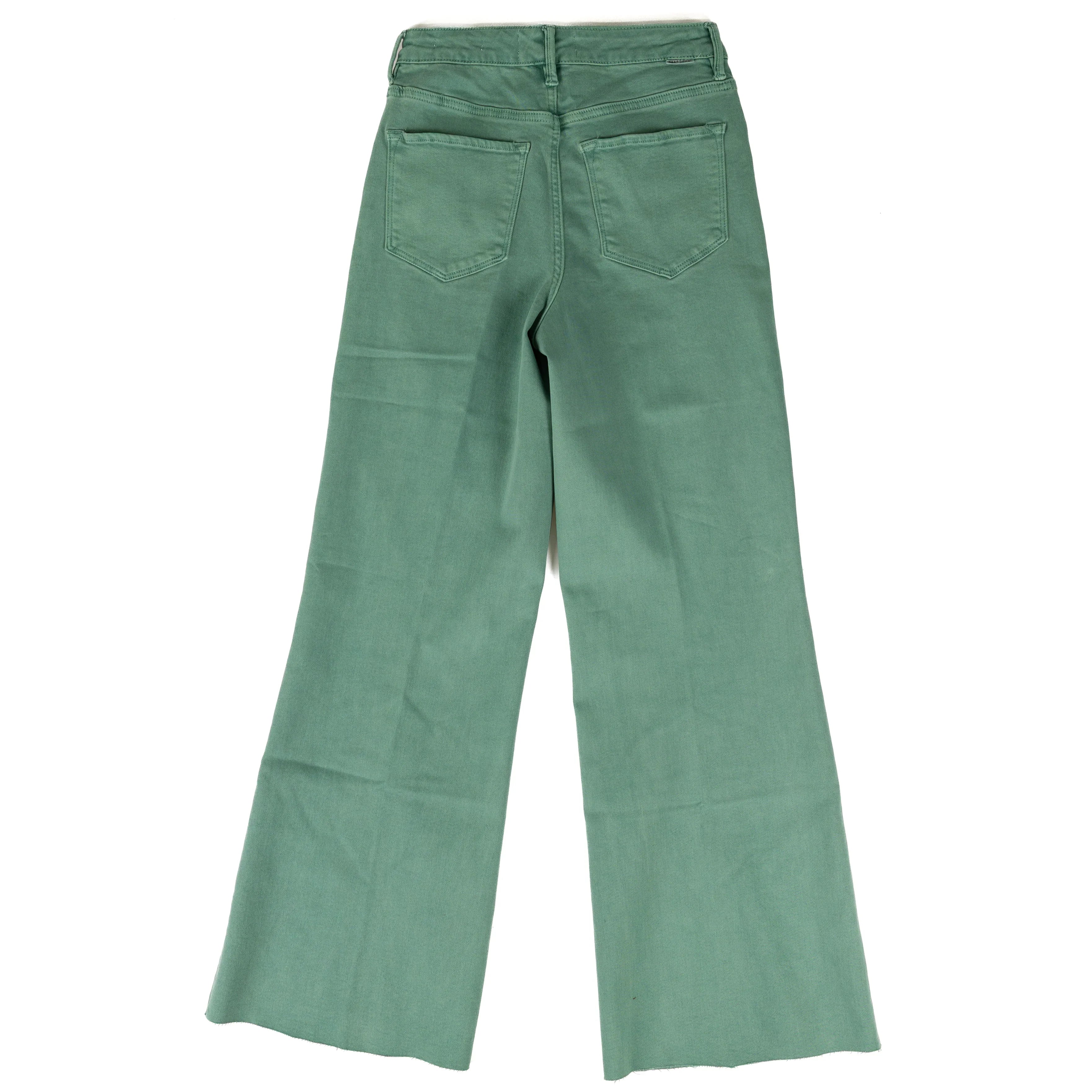 Women's Dear John Oil Blue Fiona High Rise Cut Off Hem Pants DPM55C356OBE