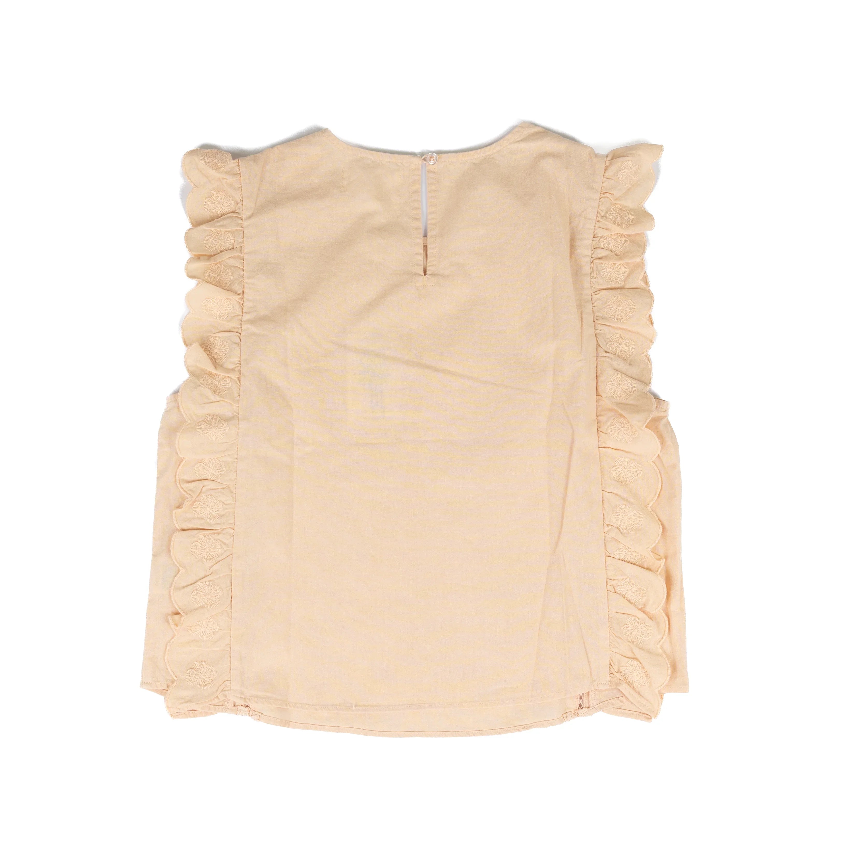 Women's Dear John Pale Peach Ulla Ruffled Sleeve Blouse DSH1536PAP