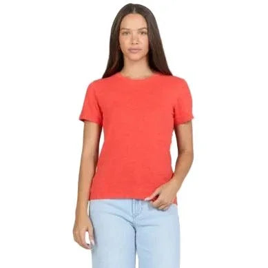 Women's Dear John Poppy Red Asher T-shirt DKN2194D9PYR