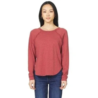 Women's Dear John Red "Kira" Long Sleeve Top DKN3195D9RHR