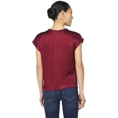 Women's Dear John Red "Kristen" V-neck Blouse DSH1264H8TBR