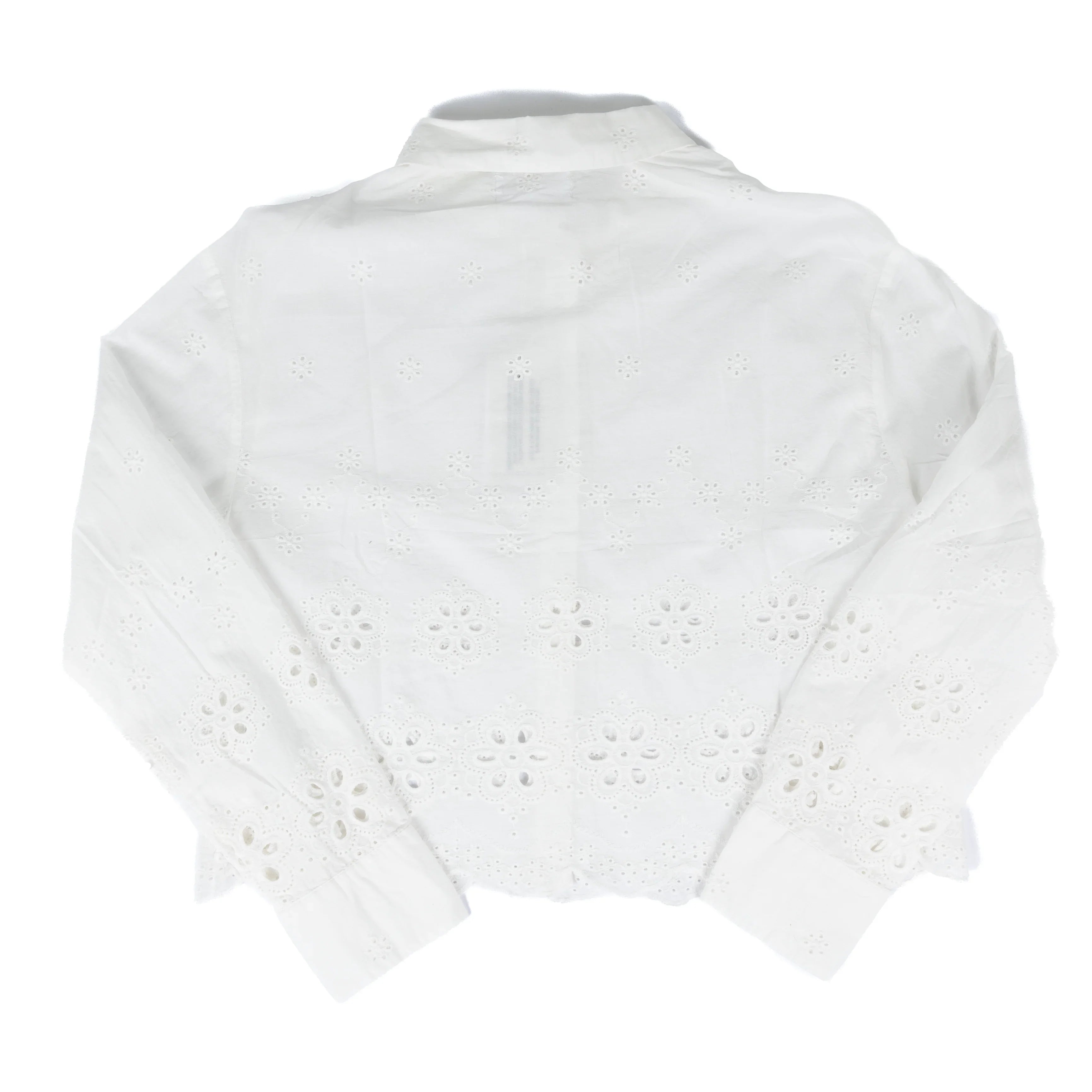 Women's Dear John Riviera White Miranda Long Sleeve Blouse DSH1436RWH