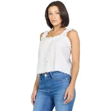 Women's Dear John White Ada Tank Top DSH1547WHT