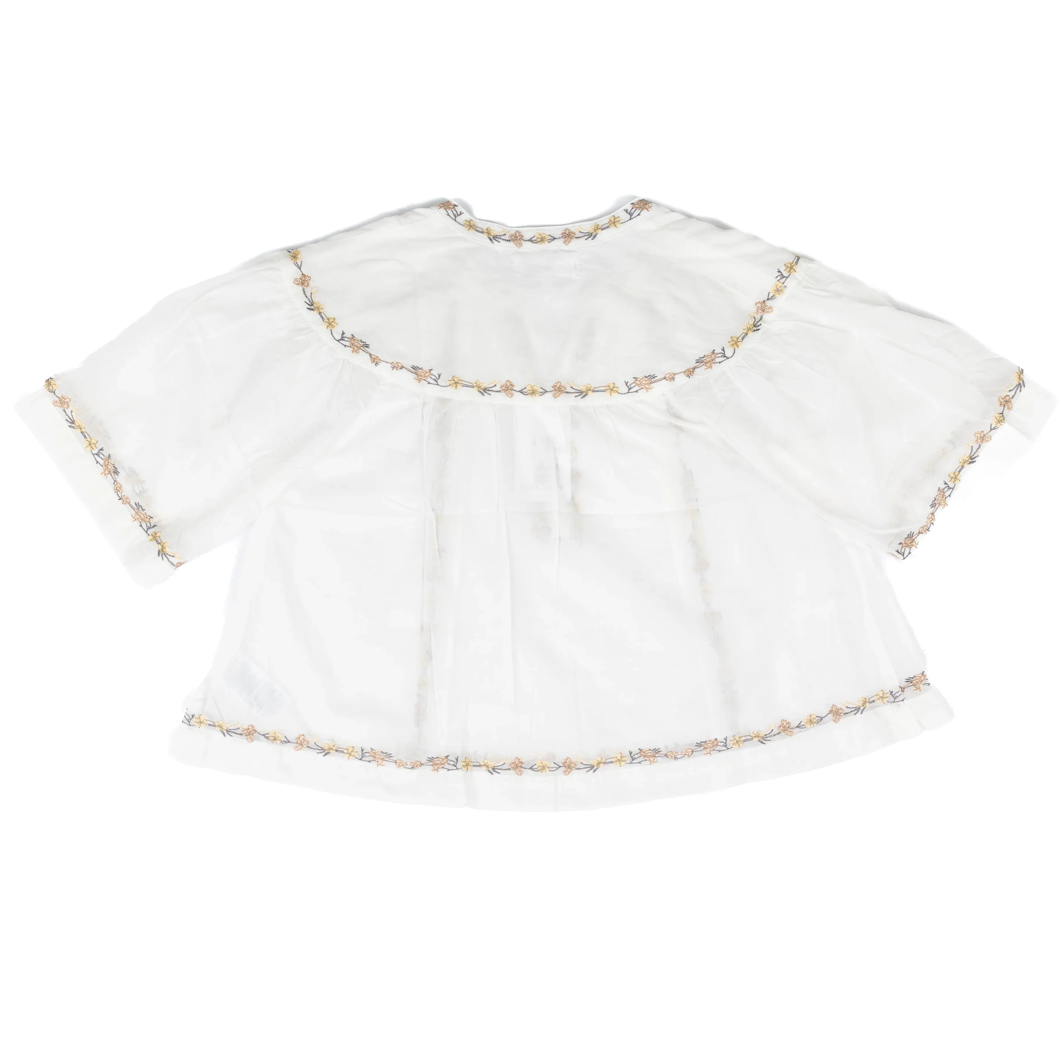 Women's Dear John White Jada Short Sleeve Blouse DSH1527WHT