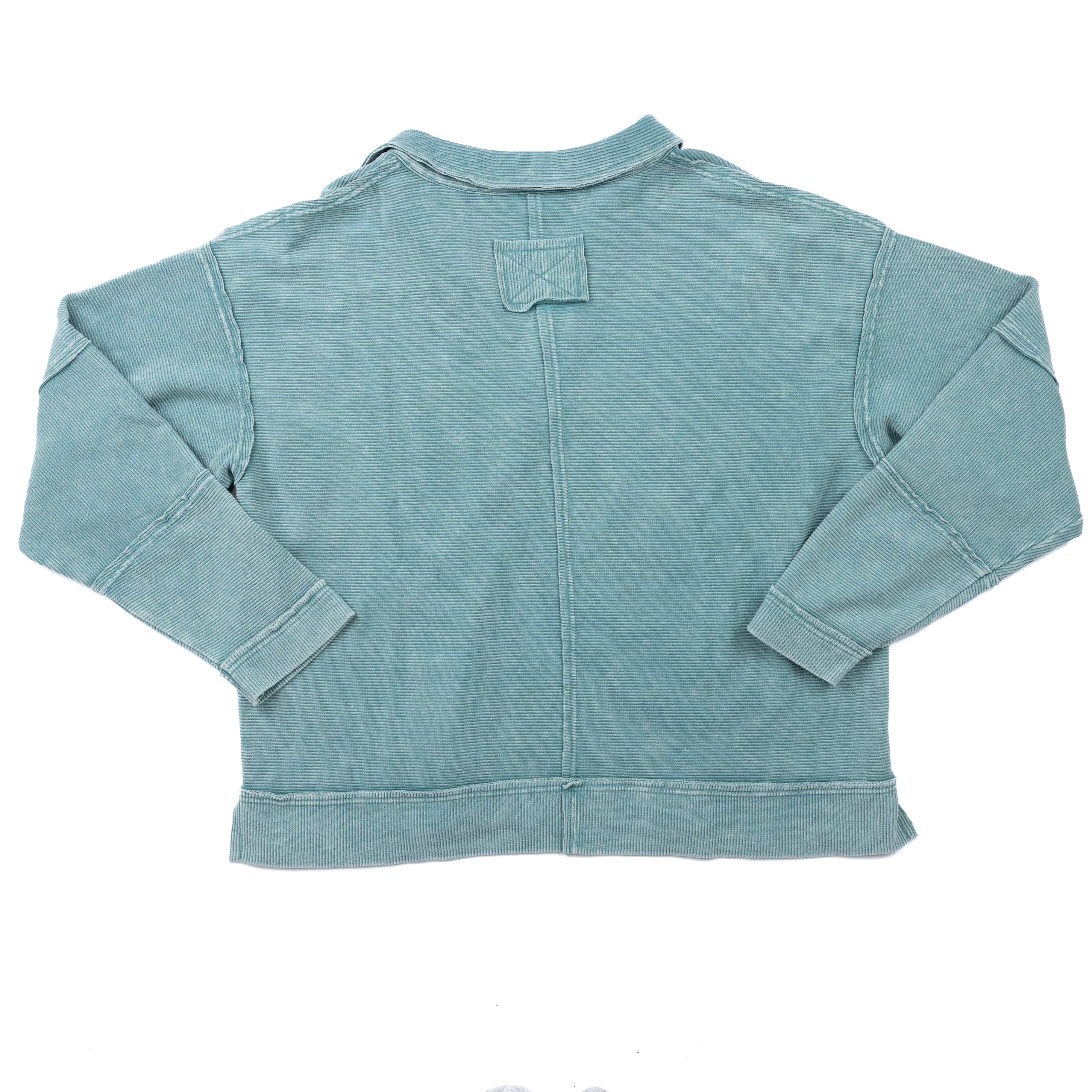 Women's Easel Faded Teal Thermal Top ET71627