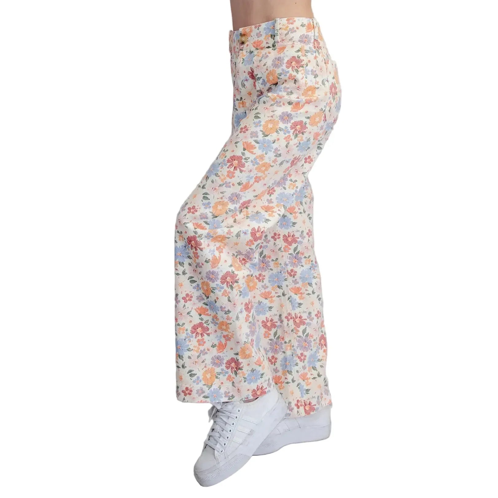 Women's ee:some Floral Printed Zipper Front Pants PK16307