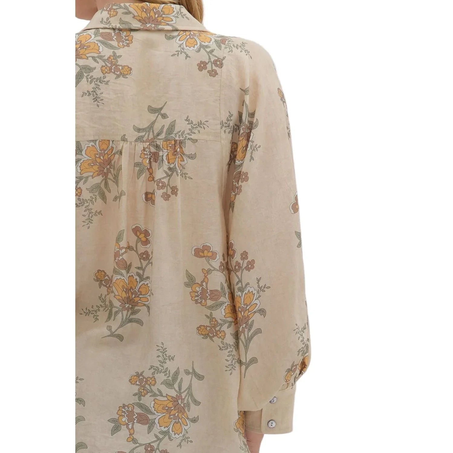 Women's Entro Floral Long Sleeve Blouse T28559