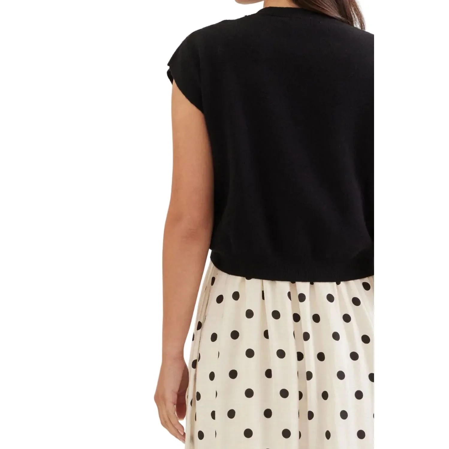 Women's Entro Layered Polka Dot Midi Dress D31521