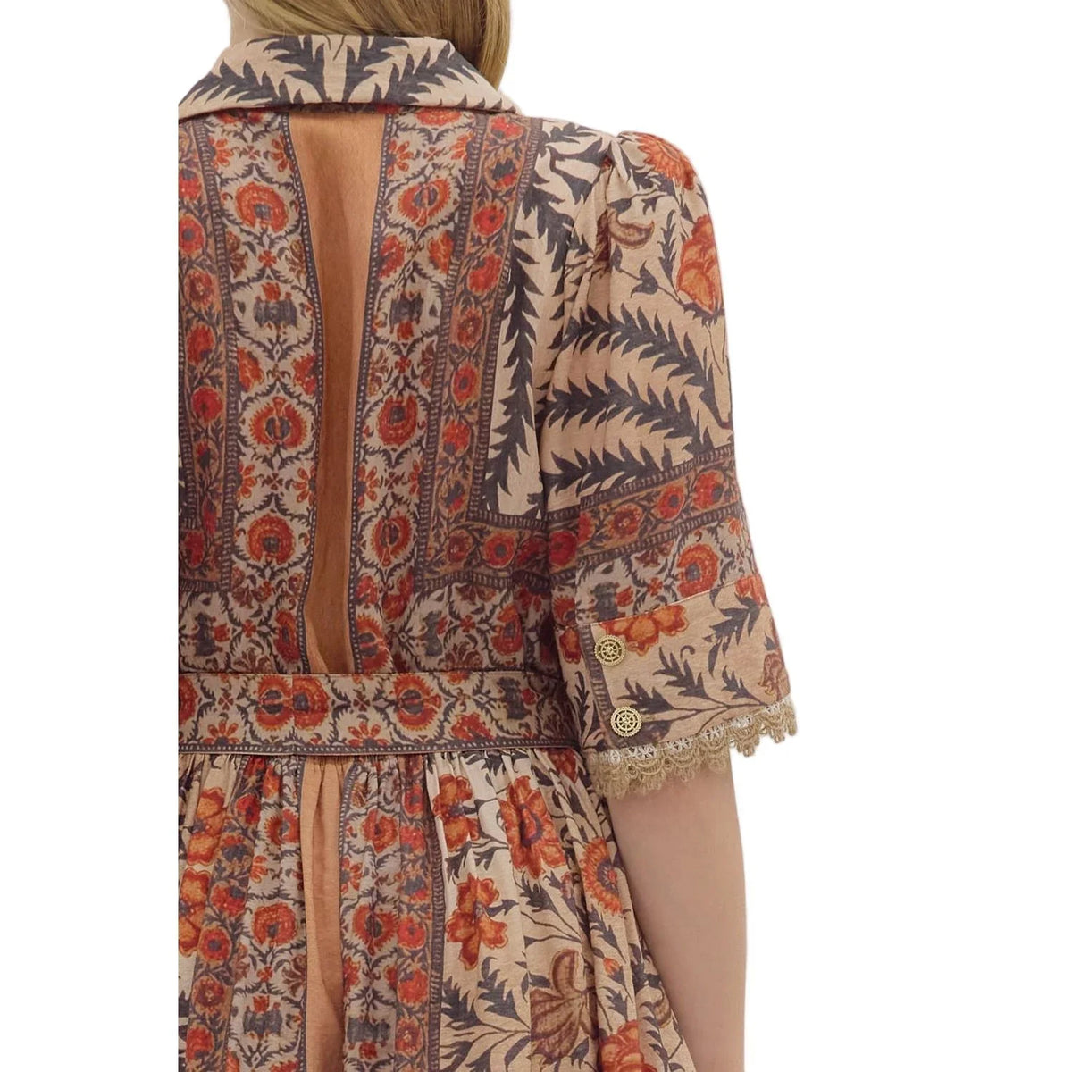 Women's Entro Printed Short Sleeve Mini Dress