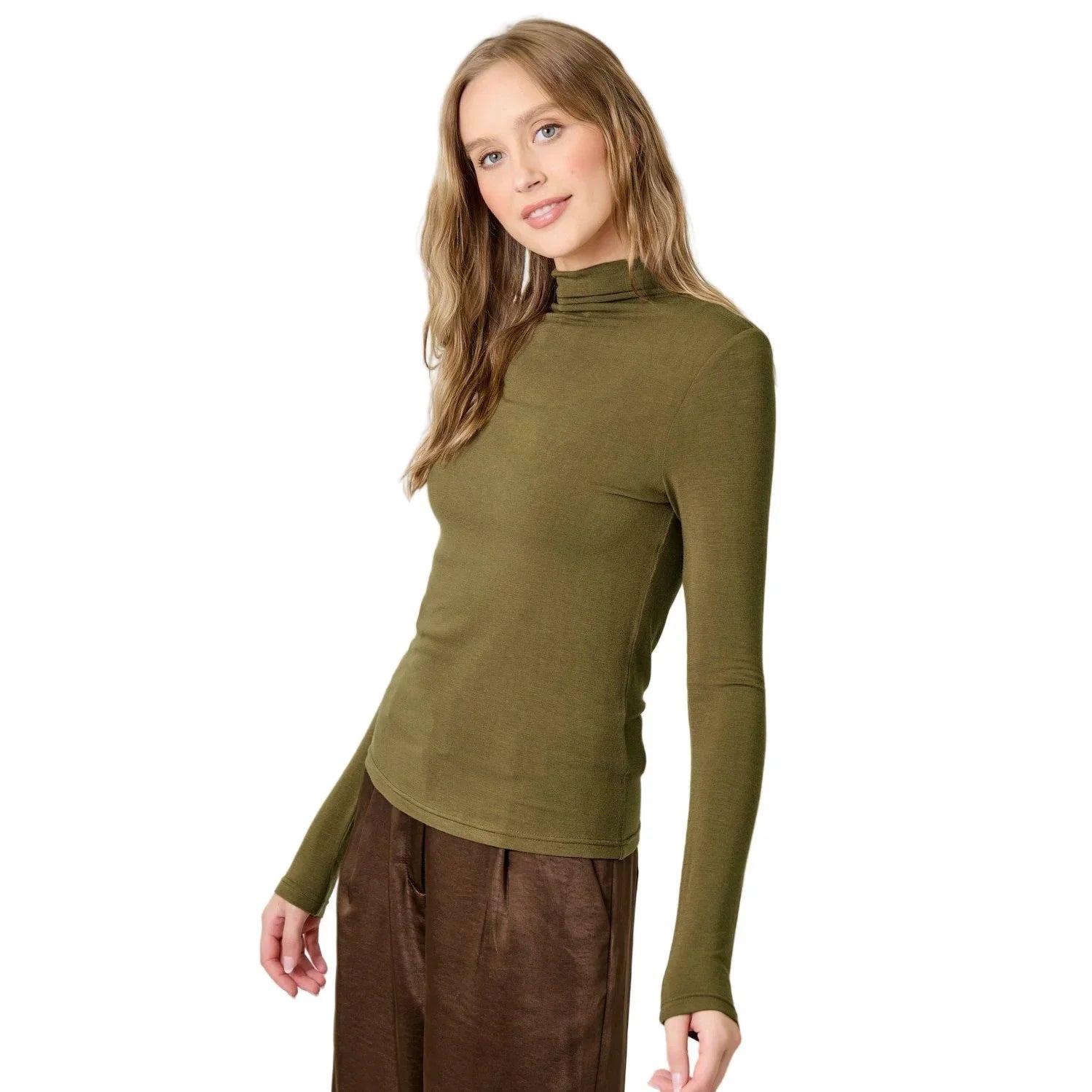 Women's Essential Mock Neck Top 61274