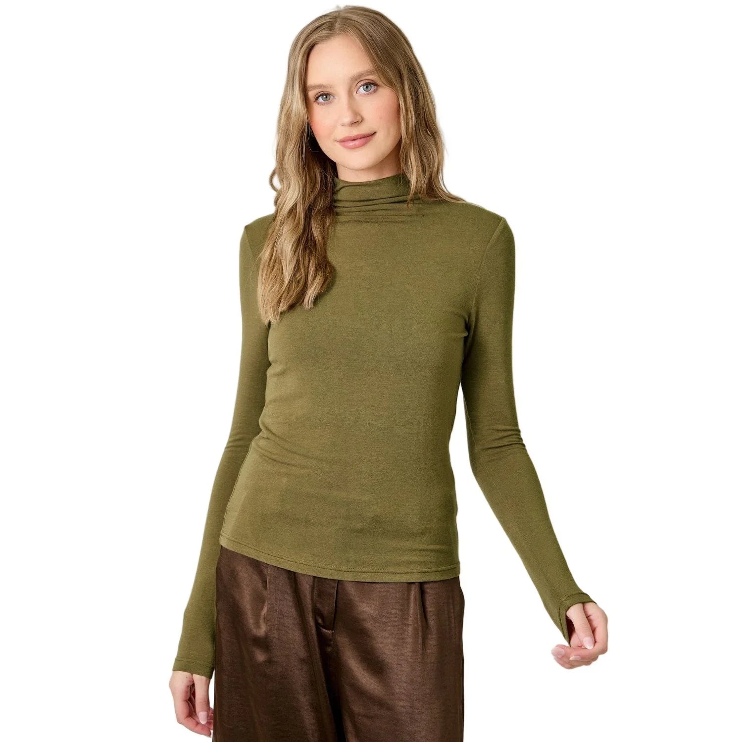 Women's Essential Mock Neck Top 61274