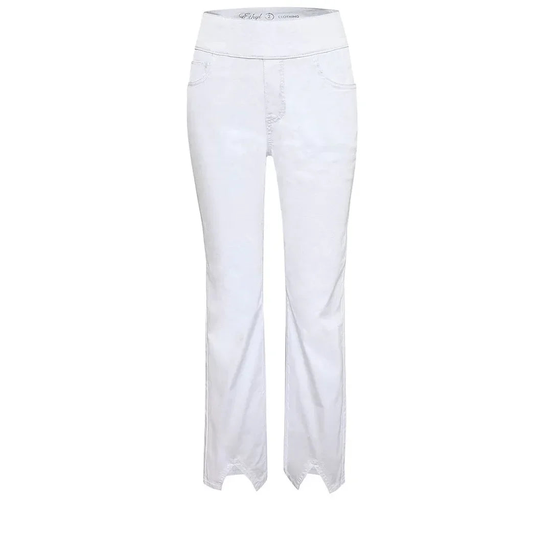 Women's Ethyl White Venus V Crop Pants P44WHTN